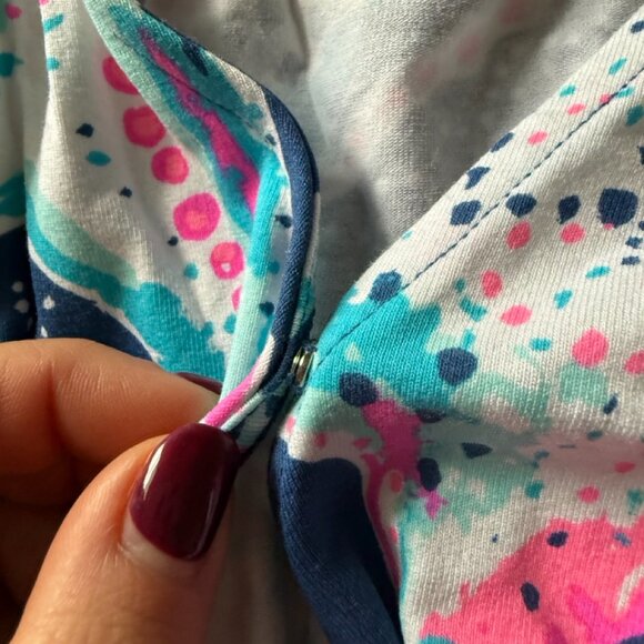 Lilly Pulitzer Madilyn Romper in Starfish - Picture 7 of 8